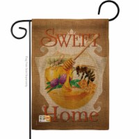 Breeze Decor BD-BG-G-104094-IP-DB-D-US18-BD 13 x 18.5 in. My Bee Sweet Home Burlap Garden Fri