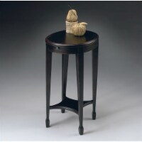 Butler Specialty Oval Accent Table in Plum Black