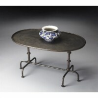 Butler Specialty Metalworks Transitional Coffee Table in Pewter