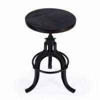 Butler Specialty Industrial Chic Adjustable Bar Stool in Dark Brown