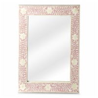 Butler Specialty Vivienne Decorative Bone Inlay Wall Mirror in Pink