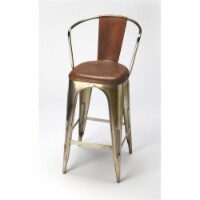 Butler Specialty Industrial Chic 26  Bar Stool in Brown