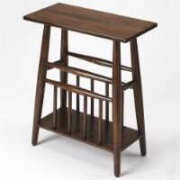 Butler Specialty Magazine Rack End Table in Dark Brown