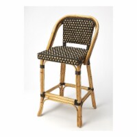 Butler Specialty Lila Rattan Bar Stool in Dark Brown