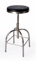 Butler Clyde Black Leather Adjustable Bar Stool