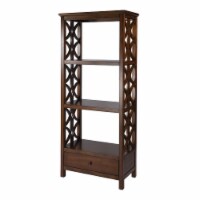 Butler Specialty Company, Lorena 30 W 3- Tier Etagere with Storage Drawer, Brown
