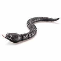 Realistic Remote Control Snake with Egg Shaped Controller Black 1 Baker s