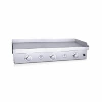 41.25 x 15.75 in. Cooking Surface 3 Burner Stainless Steel Griddle