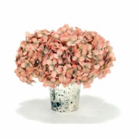 Waterlook Pink Hydrangeas in Mercury Glass Vase