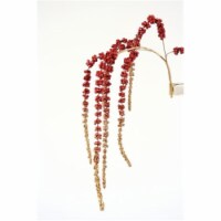 43 in. Hanging Glitter Amaranthus, Burgundy & Gold - Pack of 12