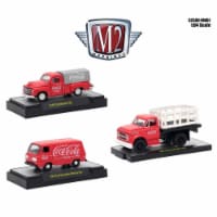Coca-Cola Release Set of 3 1-64 Diecast Models Car