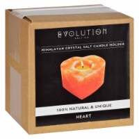 Evolution Salt Tealight Candle Holder - Heart - 1 Count - Pack of 3