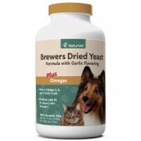 NaturVet® Brewers Garlic Flavoring Plus Omegas for Dogs and Cats Dried Yeast Formula