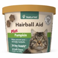 NaturVet Hairball Aid Plus Pumpkin Soft Chews