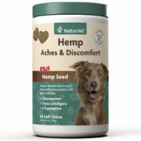 NaturVet Hemp Aches & Discomfort Plus Hemp Seed Soft Chews
