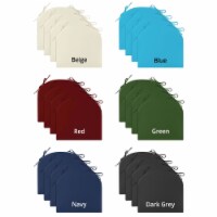 Solid Indoor Outdoor Patio Seat Cushion Set of 4