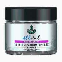 Allital 10-IN-1 Mushroom Complex | Mushroom supplement 2500mg | 60 Vegan Mushroom Gummies