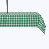 Water Repellent, Outdoor, 100% Polyester, 60x120 , Christmas Green Plaid