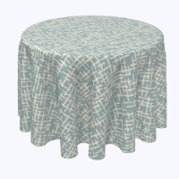 Round Tablecloth, 100% Polyester, 60 Round, Abstract Sketch