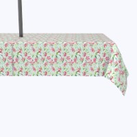 Water Repellent, Outdoor, 100% Polyester, 60x104 , Fire Lily Flowers and Leaves