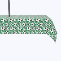 Water Repellent, Outdoor, 100% Polyester, 60x120 , Soccer Balls Green