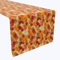 Table Runner, 100% Cotton, 16x108 , Autumn Abstract Leaves