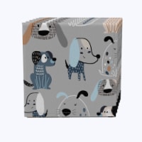Napkin Set of 4, 100% Cotton, 20x20 , Cartoon Pets