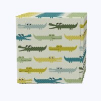 Napkin Set of 4, 100% Cotton, 20x20 , Funny Gators