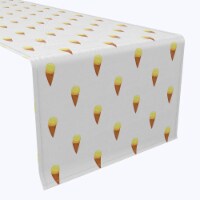 Table Runner, 100% Cotton, 16x90 , Ice Cream Cones