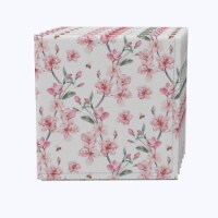 Napkin Set of 4, 100% Cotton, 20x20 , Pink Floral Blossom