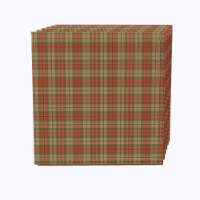 Napkin Set of 4, 100% Cotton, 20x20 , Thanksgiving Retro Tartan Plaid