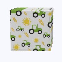 Napkin Set of 4, 100% Cotton, 20x20 , Tractors on the Farm