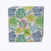 Napkin Set of 4, 100% Cotton, 20x20 , Vibrant Succulents