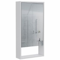 TUHOME Mariana Mirrored Medicine Cabinet In White