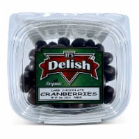 It's Delish® Organic Dark Chocolate Cranberries Tub Perspective: Main