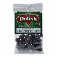 It's Delish® Organic Dark Chocolate Cranberries Perspective: Main