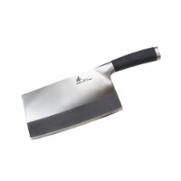 ZHEN A2T VG-10 Series 3-Layer Forged 8 in. TPR Handle Cleaver Bone Chopper Chef Butcher Knife
