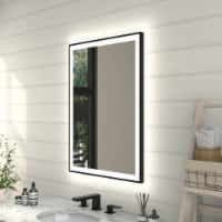 Apex-Noir 24X32 Framed Led Lighted Bathroom Mirror Matte