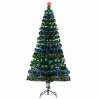 6FT Tall Fake Tree Multi-Color LED Light Holiday Home Christmas Decor
