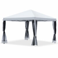 10' x 10' Pop-Up Canopy Party Tent Gazebo Canopies UV Protect w/ Mesh Wall