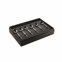 Mepra 108644107 Due Oro Nero Coffee Spoon Set - 6 Piece