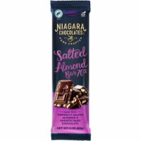 Niagara Chocolates™ 70% Dark Chocolate Salted Almond Bar Perspective: Main