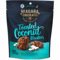 Niagara Chocolates™ Milk Chocolate Toasted Coconut Clusters Perspective: Main