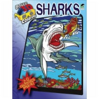 Dover Publications-Sharks Coloring Book 3D