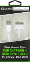 Cellet USB Charging & Data Sync Cable - White Perspective: Main