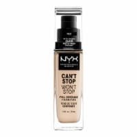 NYX Professional Makeup Can't Stop Won't Stop Foundation Full Coverage Matte 01 Pale Perspective: Main