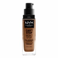 NYX Professional Makeup Can't Stop Won't Stop Foundation Full Coverage Matte 16 Mahogany Perspective: Main
