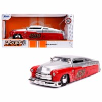 Jada 31454 1951 Mercury Silver & Red No.626 Holley Bomber Bros Special Bigtime Muscle 1 by 24