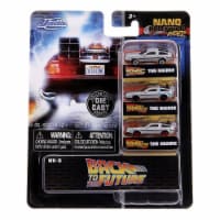 Back to the Future Time Machine Set Nano Hollywood Rides Diecast Model Cars Perspective: Main