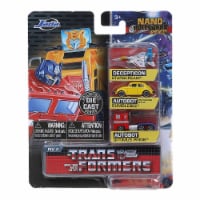 Jada 31761 Transformers Release 2 Nano Hollywood Rides Diecast Model Set - 3 Piece